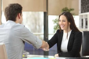 Client and Advisor Handshake