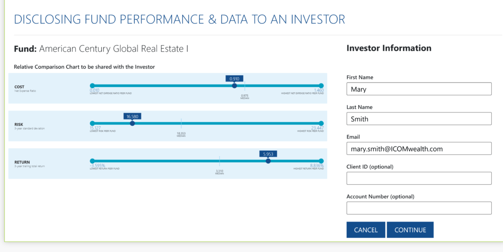 PeerCompare Disclosure