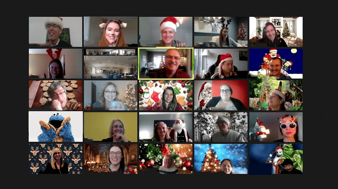 Holiday Party 2020 on zoom video call