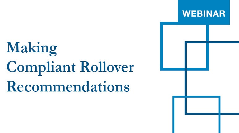 Making Compliant Rollover Recommendations