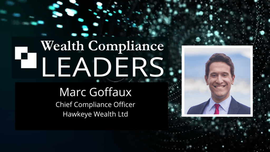 Marc Goffaux, Wealth Compliance Leaders, InvestorCOM