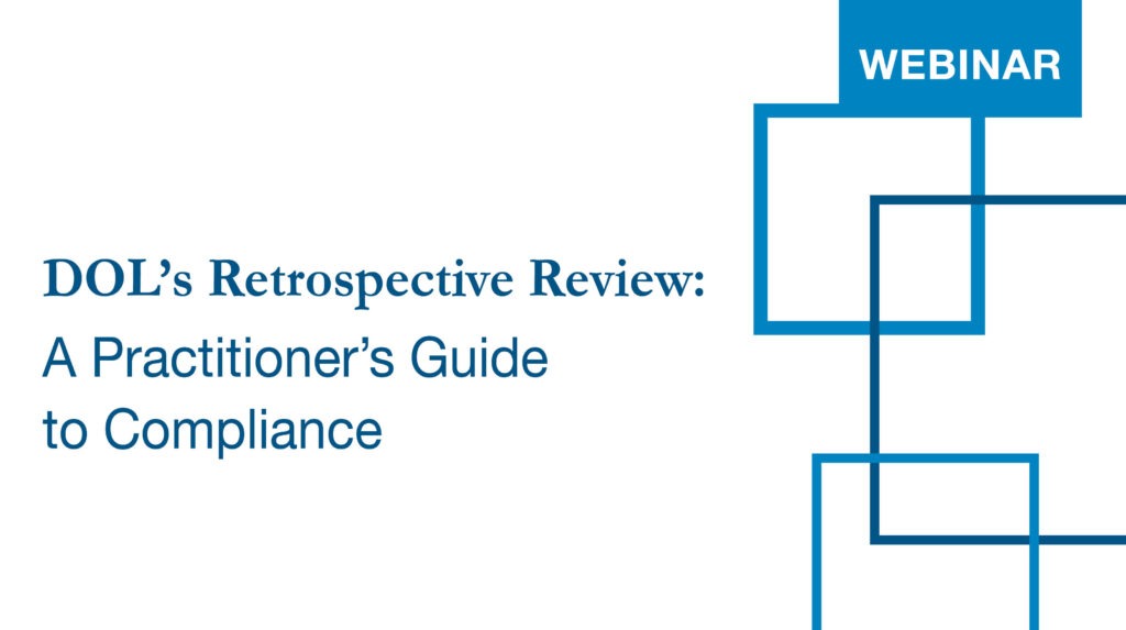 Retrospective Review – A Practitioner’s Guide to Compliance